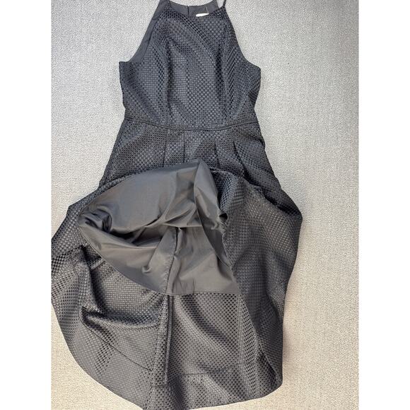 Aiden by Aidan Mattox Dress Black Cocktail Sleeveless Formal High Low Size 12 - Picture 4 of 8